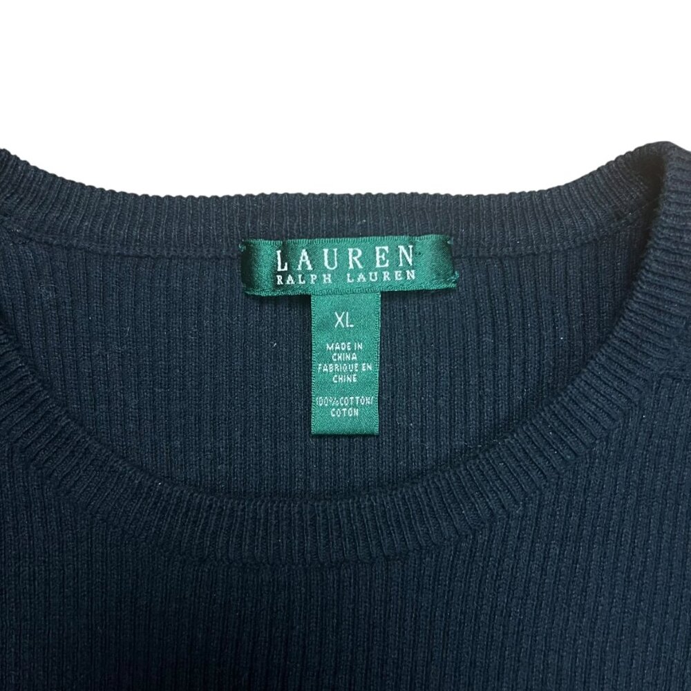 Lauren Ralph Lauren Ribbed Military Sweatshirt - XL - Picture 5 of 6